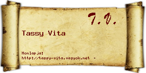 Tassy Vita névjegykártya